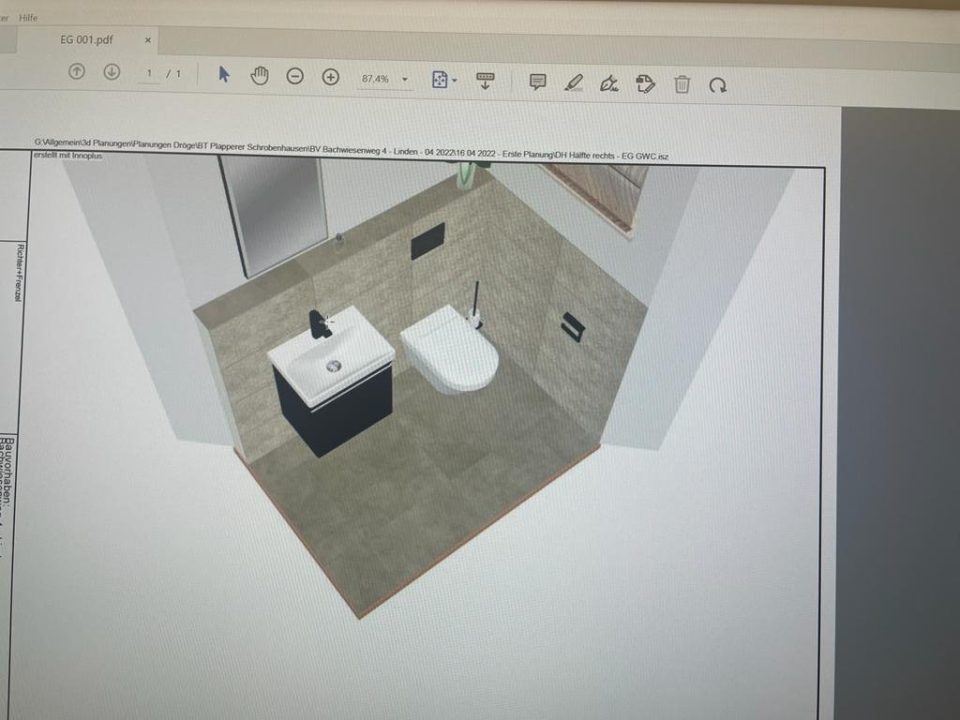 Linden - WC-Entwurf